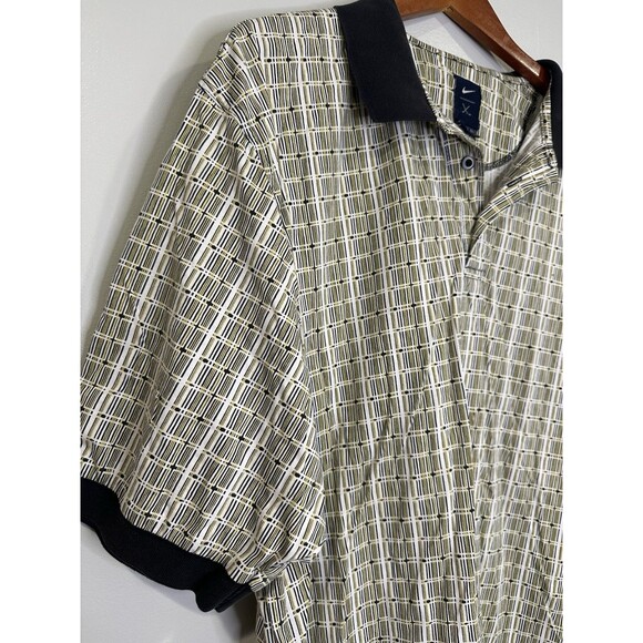 Vintage 90s Nike Tiger Woods Geometric Design Golf Polo Shirt Men’s XXL - Picture 4 of 8